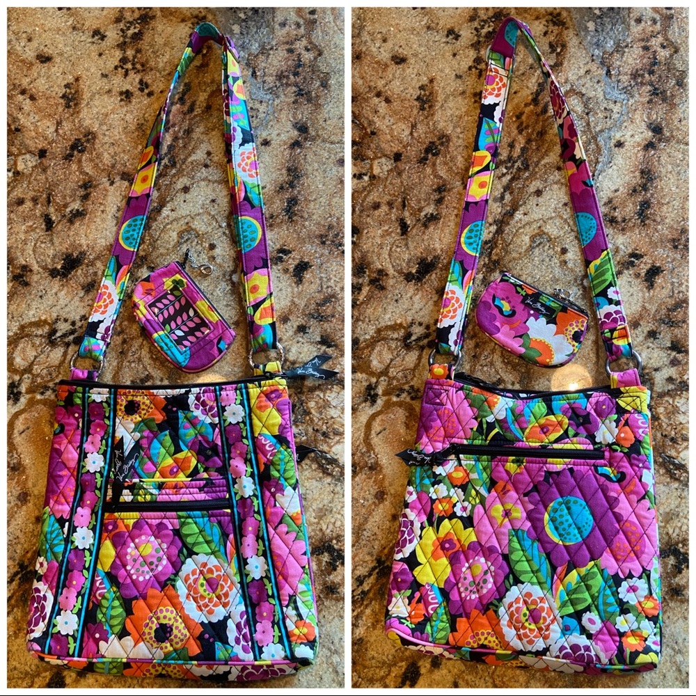 Vera Bradley Hipster and ID case (Va Va Bloom)